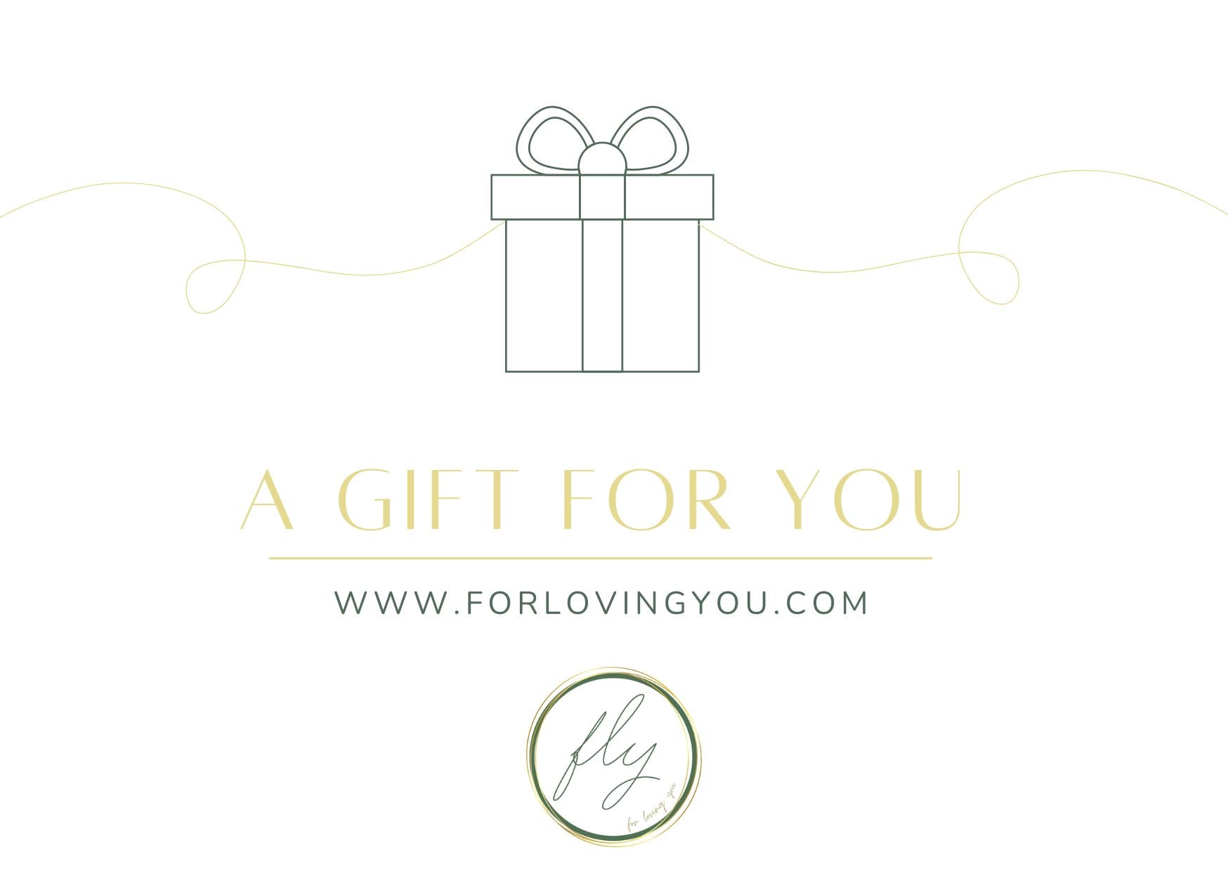 For Loving You Gift Card Voucher