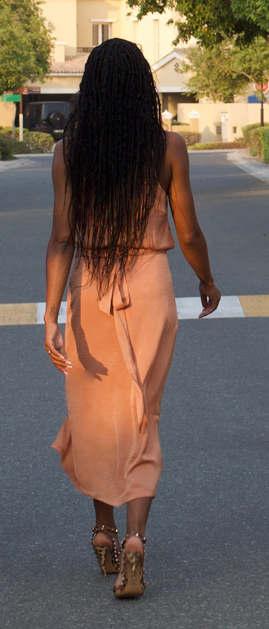 women's wrap skirt orange dubai fashion boutique plus size midsize