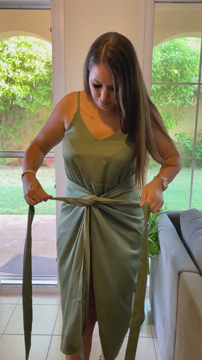 women's wrap skirt green dubai fashion boutique plus size midsize